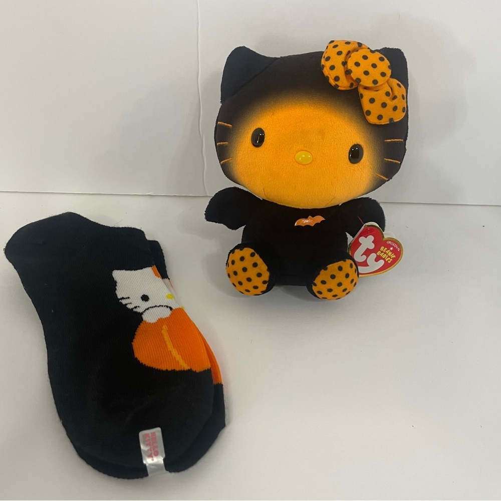 Halloween Hello Kitty Ty Beanie and Socks